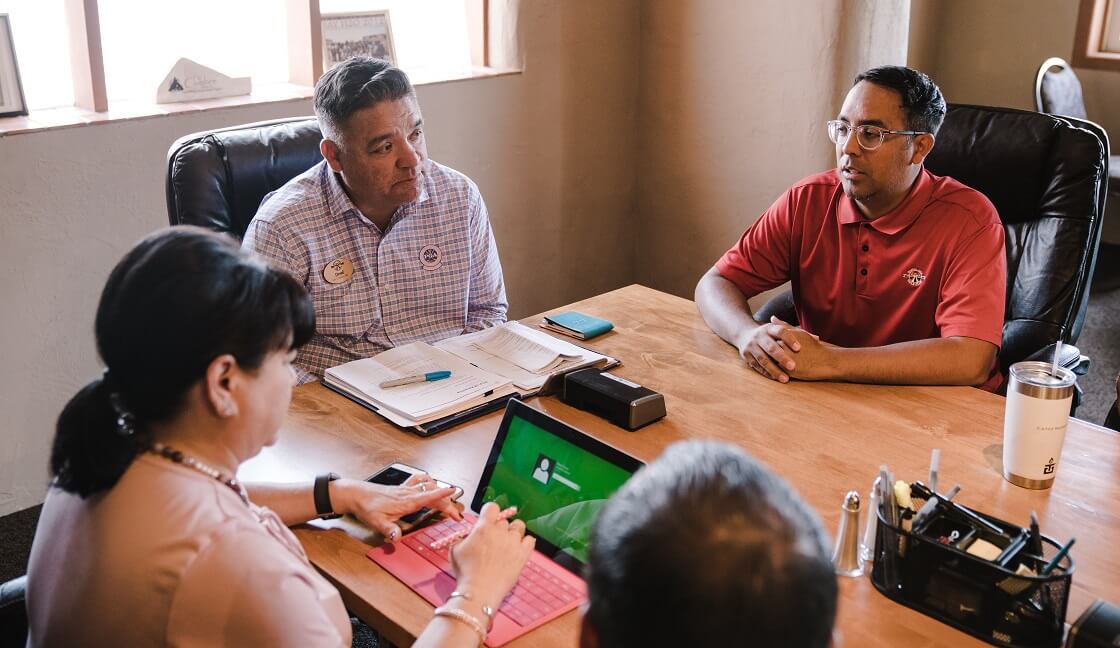 teachers having meeting