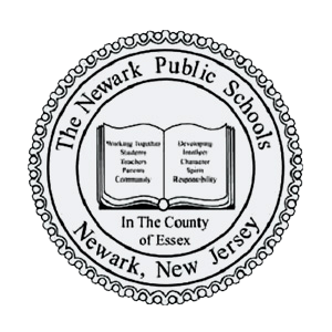 The Newark Public Schools Newark, New Jersey logo with book