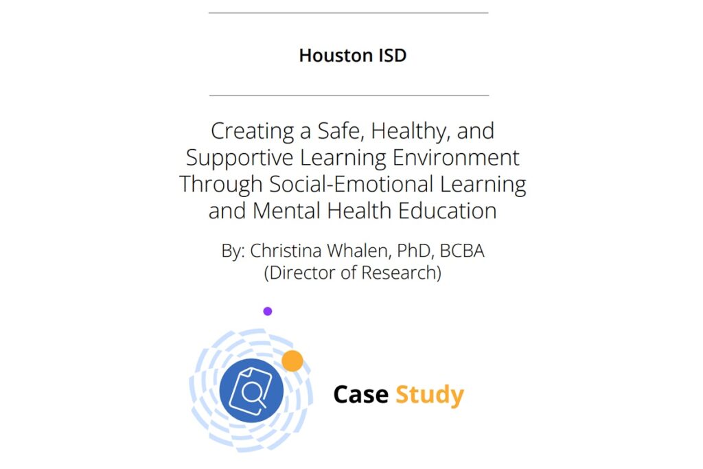 Cover of Case Study for Houston ISD with RethinkEd for SEL and Mental Health Education