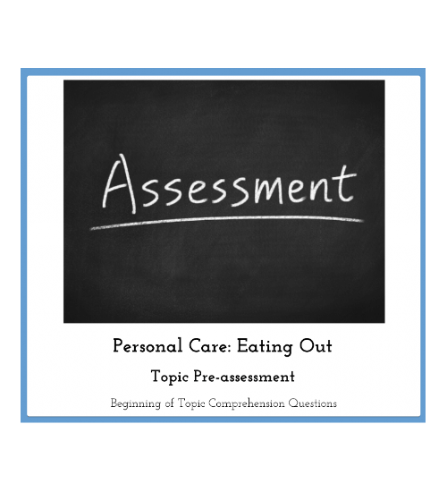 Pre & Post Topic Assessments