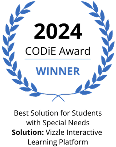 2024 CODiE Award Winner Best Solution for Students with Special Needs Vizzle